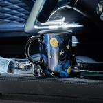 Starry Night Ceramic Coffee Mug with Lid 17oz