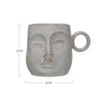 Bloomingville Cream Face Mug with Reactive Glaze
