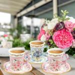 Floral Paper Tea Cups - Set of 24