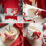 Personalized 11oz Red Bow Coffee Mug