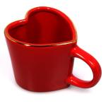 Large Heart Mug with Gold Spoon - Perfect Gift