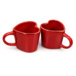 Large Heart Mug with Gold Spoon - Perfect Gift