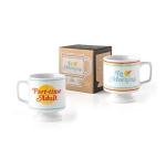 Vintage Stackable Ceramic Coffee Mug - 10 oz