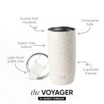Insulated Stainless Steel Travel Coffee Mug - 16oz