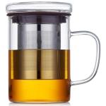 Durable Glass Tea Cup with Infuser - 16oz