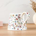 Floral 20 Oz Large Ceramic Coffee Mug