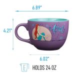 Ariel Moonlight Ceramic Soup Mug - 24 Ounces
