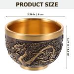 Vintage Dragon Pattern Kung Fu Teacups Set