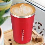Red Stainless Steel Insulated Travel Coffee Mug