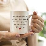 Inspirational Quote Coffee Mug for Coworker Farewell