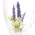 Dean Crouser Lavender Floral Ceramic Mug 16 oz