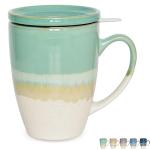 Bosmarlin Ceramic Tea Cup with Infuser - Green