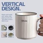 Cute Ceramic Coffee Mug with Lid - 13.5 oz