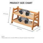 Bamboo 2-Tier Coffee Mug Organizer for Kitchen