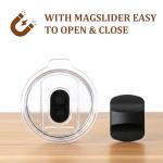Stackable Espresso Cups with Magnetic Lid - 2 Pack