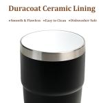 Stackable Espresso Cups with Magnetic Lid - 2 Pack