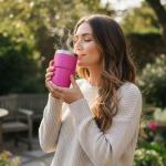 Stackable Espresso Cups with Magnetic Lid - 2 Pack