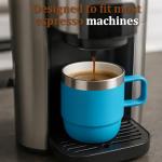 Stackable Stainless Steel Insulated Mugs Set of 2