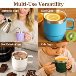 Stackable Stainless Steel Insulated Mugs Set of 2