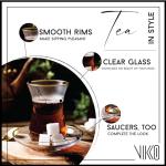 Turkish Tea Set with 6 Glasses and Saucers