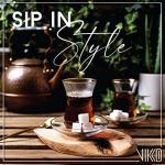 Turkish Tea Set with 6 Glasses and Saucers