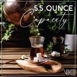 Turkish Tea Set with 6 Glasses and Saucers