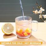 12 Pack Glass Coffee Mugs with Handles