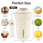 Insulated Travel Coffee Mug with Lid, 14 oz