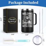 Welding Themed Insulated Coffee Mug for Men