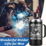Welding Themed Insulated Coffee Mug for Men
