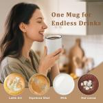 Speckled Ceramic Coffee Mugs Set of 6