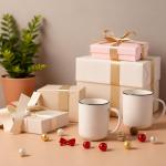 Speckled Ceramic Coffee Mugs Set of 6