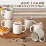 Speckled Ceramic Coffee Mugs Set of 6
