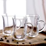 Turkish Tea Glasses Set of 6 with Handles