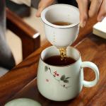 ZooBoo 18oz Ceramic Tea Mug with Infuser