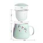 ZooBoo 18oz Ceramic Tea Mug with Infuser