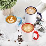 AVLA 6 Pack Porcelain Coffee and Tea Mugs