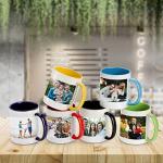 AVLA 6 Pack Porcelain Coffee and Tea Mugs