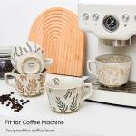 LINVIA 12 oz Unique Ceramic Coffee Mug Set