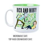 Rick and Morty Ceramic Camper Mug, 20 Oz