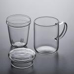 Large Glass Tea Cup with Infuser and Lid