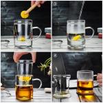 Large Glass Tea Cup with Infuser and Lid