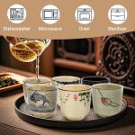 Set of 6 Japanese Ceramic Tea Cups