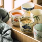 Set of 6 Japanese Ceramic Tea Cups