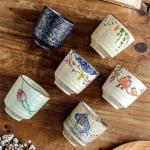 Set of 6 Japanese Ceramic Tea Cups