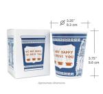 Ceramic 10-Ounce Cup: "Happy to Serve You