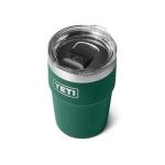 YETI 16 oz Insulated Stackable Tumbler, Black Forest