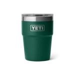 YETI 16 oz Insulated Stackable Tumbler, Black Forest