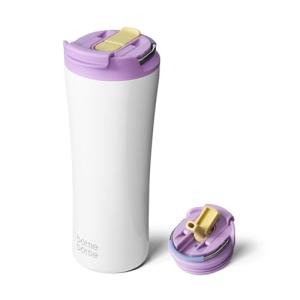 Insulated Stainless Steel Coffee Tumbler with Straw