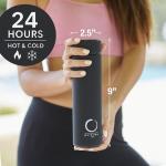 Zen Tea Thermos with Infuser - 15oz Black
